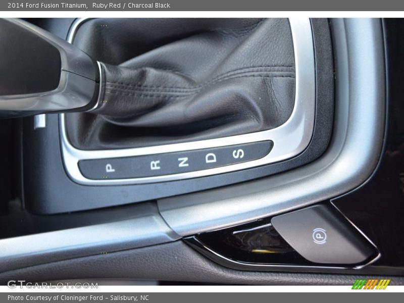 Ruby Red / Charcoal Black 2014 Ford Fusion Titanium