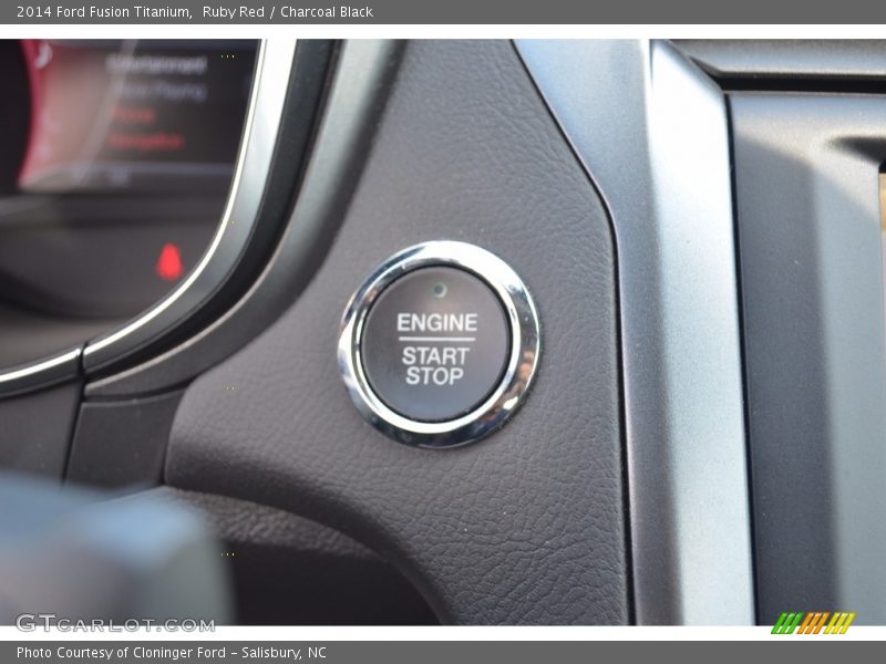Ruby Red / Charcoal Black 2014 Ford Fusion Titanium