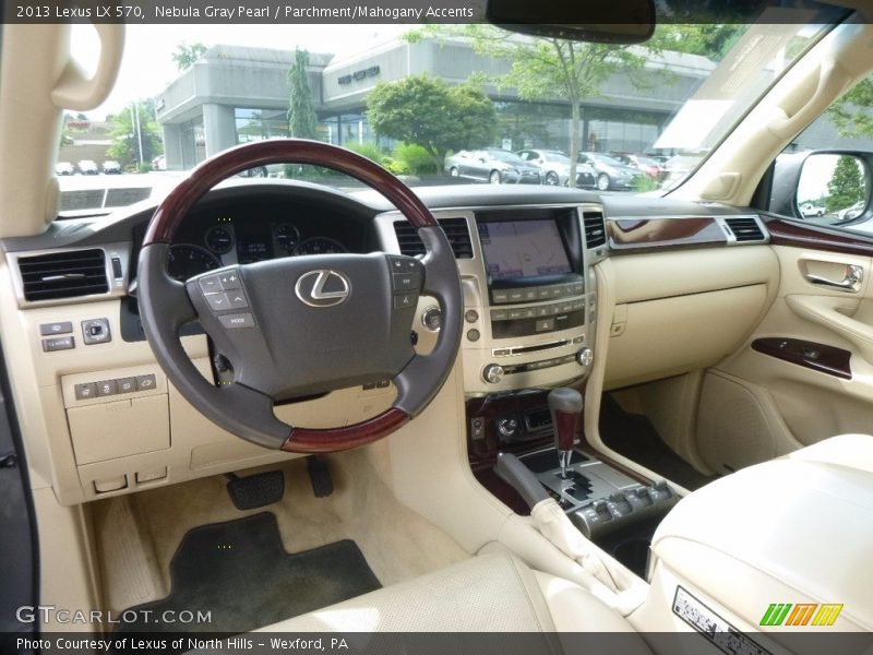 Nebula Gray Pearl / Parchment/Mahogany Accents 2013 Lexus LX 570