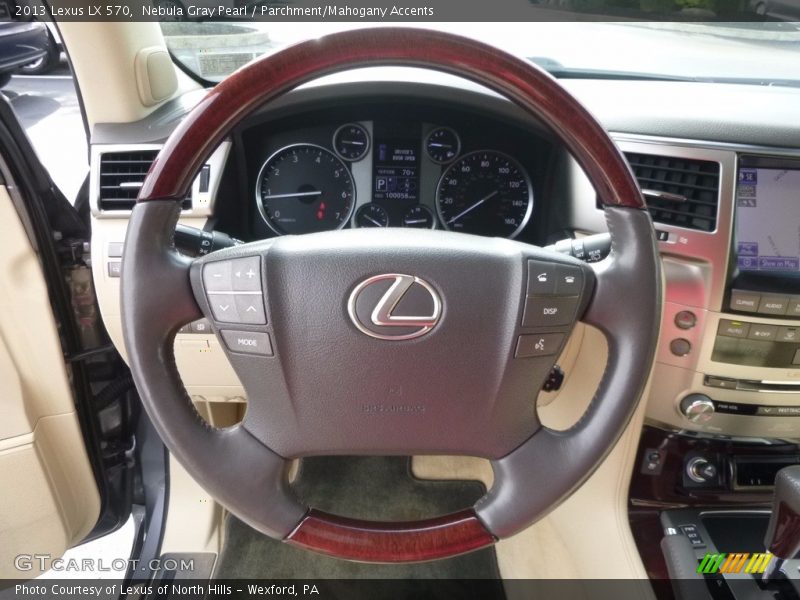 Nebula Gray Pearl / Parchment/Mahogany Accents 2013 Lexus LX 570