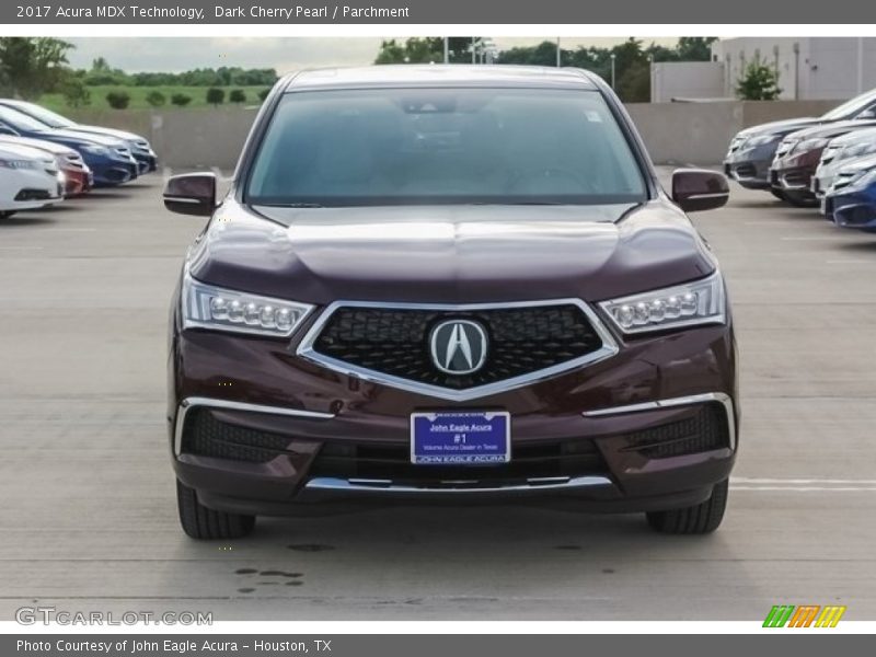 Dark Cherry Pearl / Parchment 2017 Acura MDX Technology