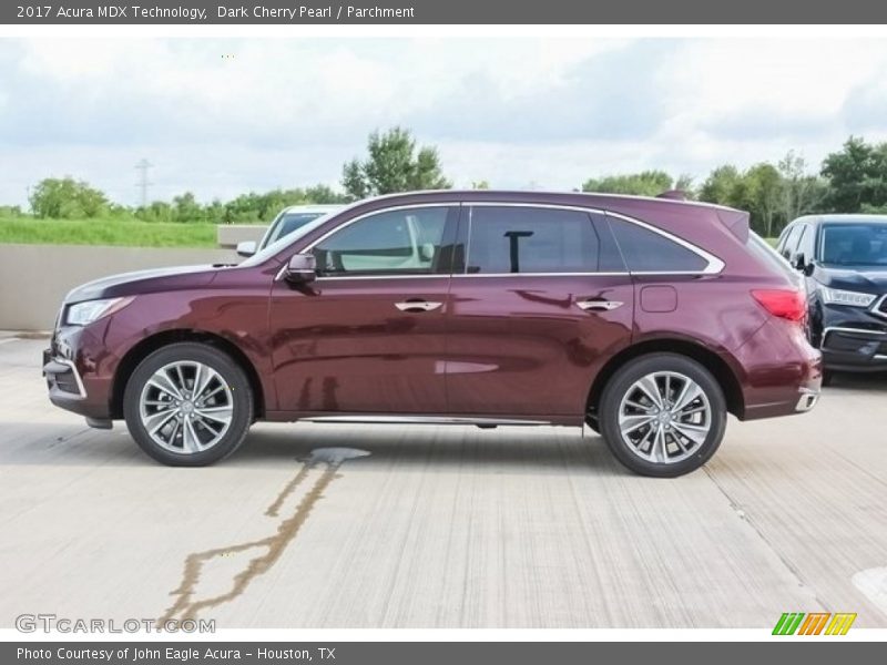 Dark Cherry Pearl / Parchment 2017 Acura MDX Technology