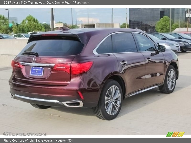 Dark Cherry Pearl / Parchment 2017 Acura MDX Technology