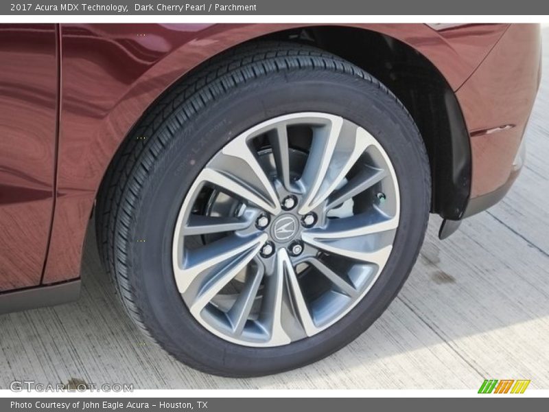 Dark Cherry Pearl / Parchment 2017 Acura MDX Technology