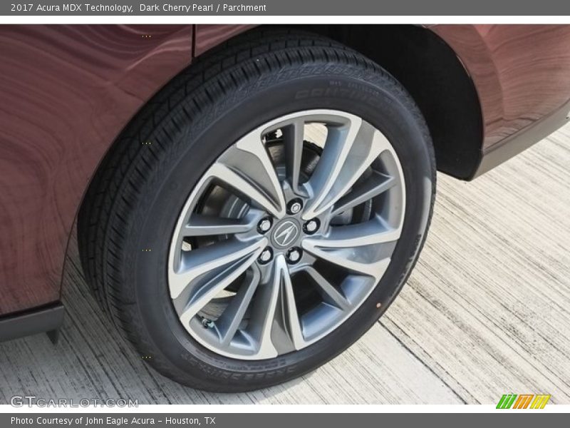 Dark Cherry Pearl / Parchment 2017 Acura MDX Technology