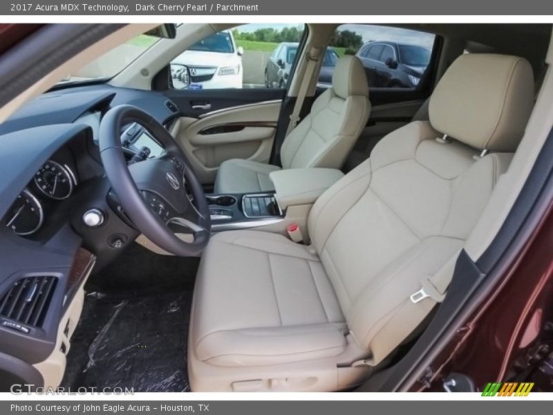 Dark Cherry Pearl / Parchment 2017 Acura MDX Technology