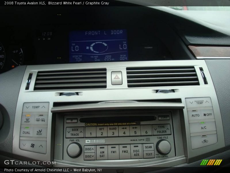 Blizzard White Pearl / Graphite Gray 2008 Toyota Avalon XLS
