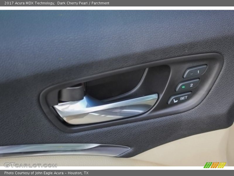 Dark Cherry Pearl / Parchment 2017 Acura MDX Technology