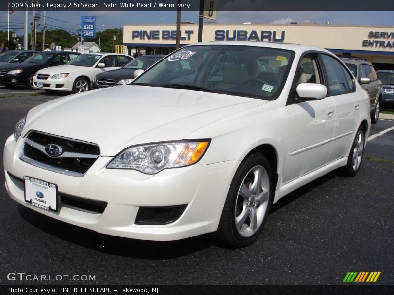Satin White Pearl / Warm Ivory 2009 Subaru Legacy 2.5i Sedan