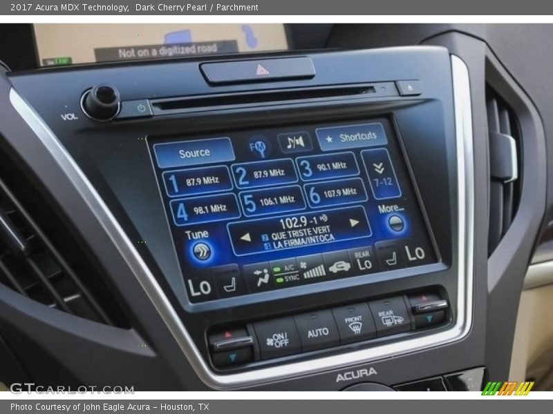 Dark Cherry Pearl / Parchment 2017 Acura MDX Technology