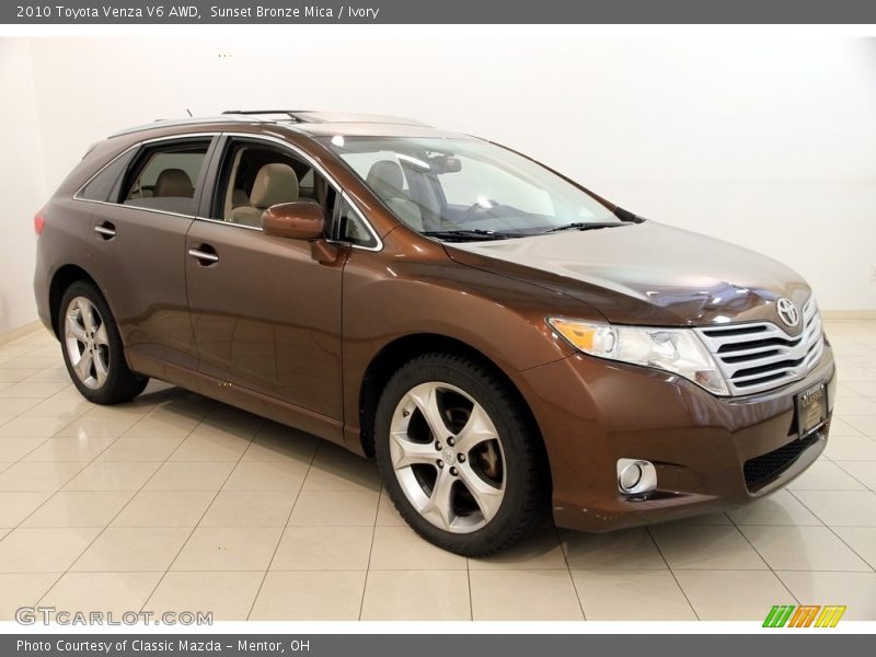 Sunset Bronze Mica / Ivory 2010 Toyota Venza V6 AWD