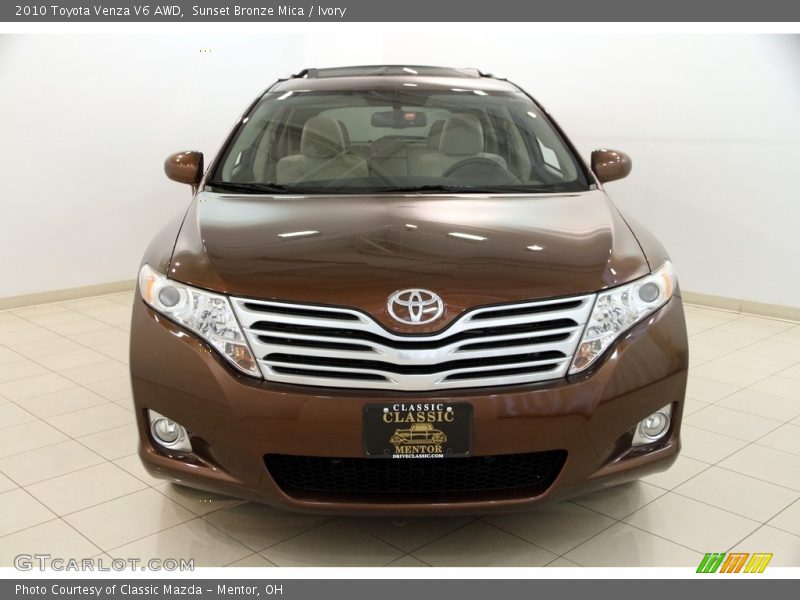 Sunset Bronze Mica / Ivory 2010 Toyota Venza V6 AWD