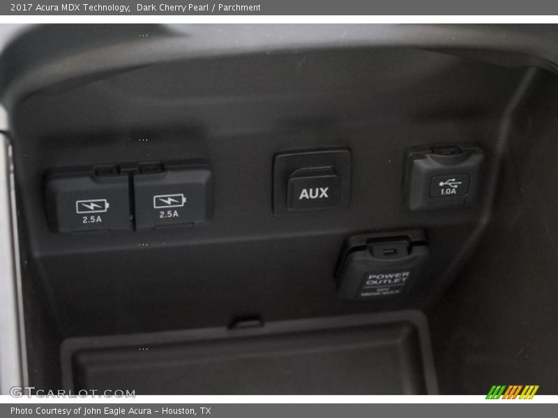 Dark Cherry Pearl / Parchment 2017 Acura MDX Technology