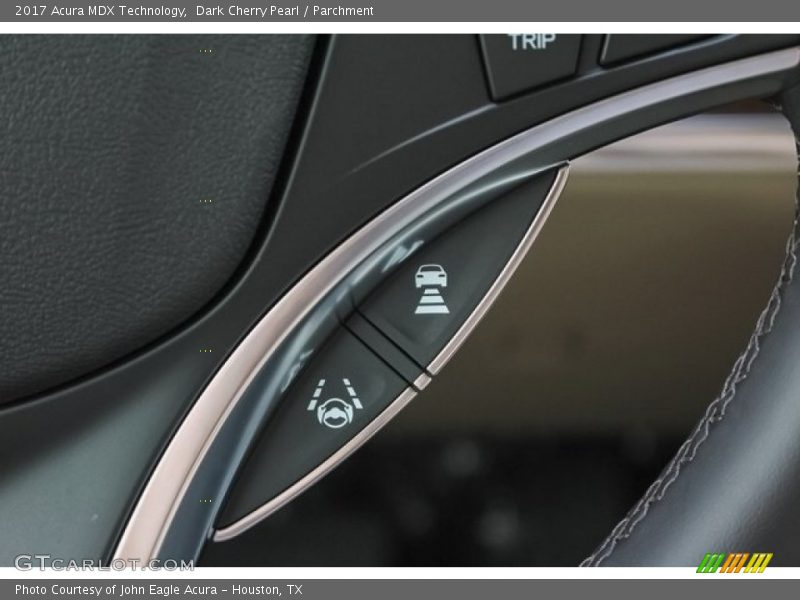 Dark Cherry Pearl / Parchment 2017 Acura MDX Technology