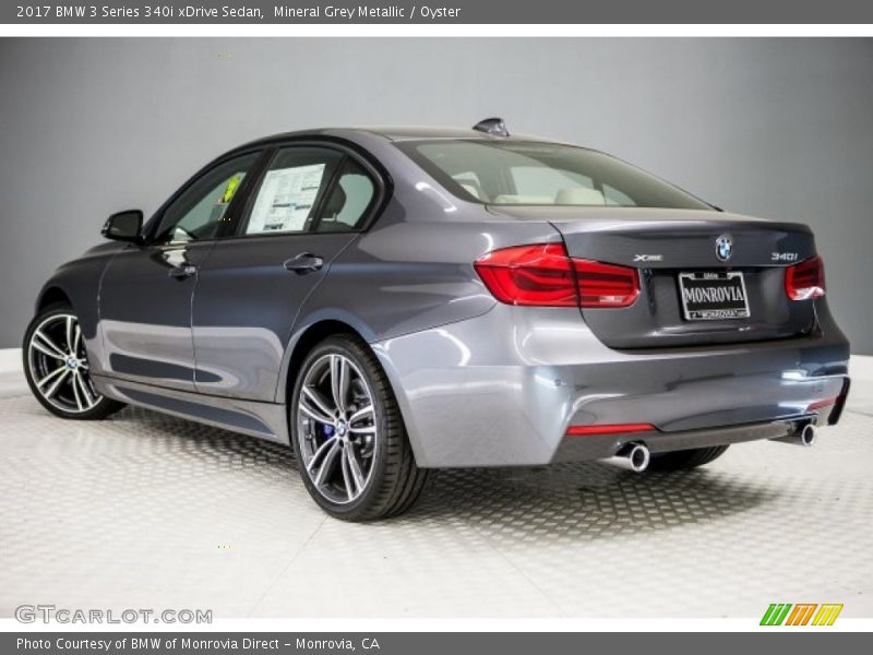 Mineral Grey Metallic / Oyster 2017 BMW 3 Series 340i xDrive Sedan