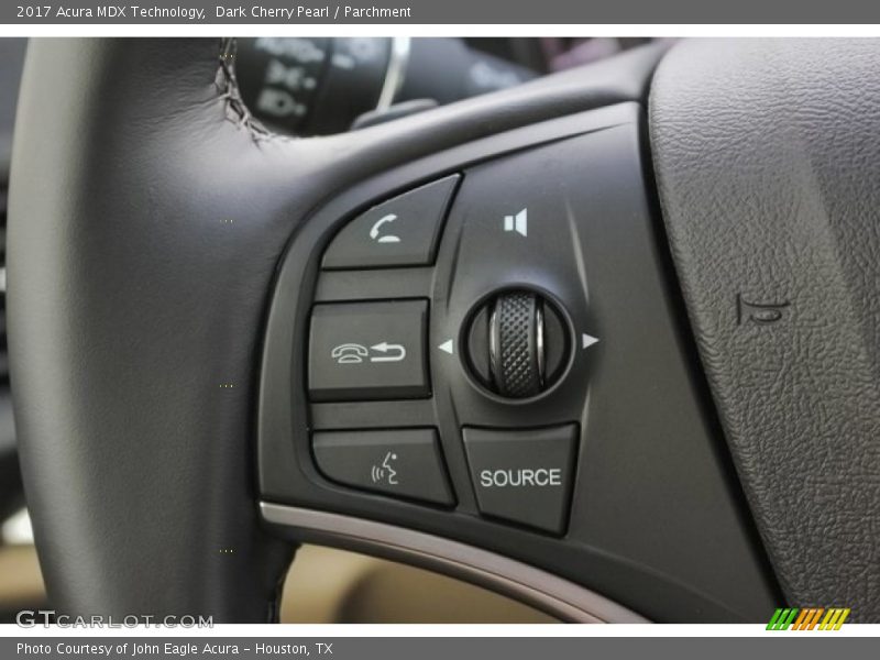 Dark Cherry Pearl / Parchment 2017 Acura MDX Technology