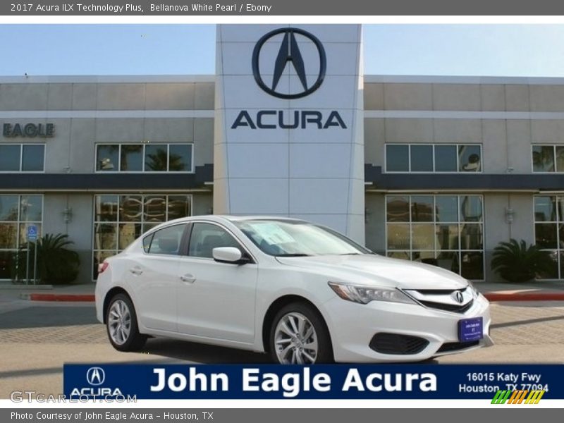 Bellanova White Pearl / Ebony 2017 Acura ILX Technology Plus