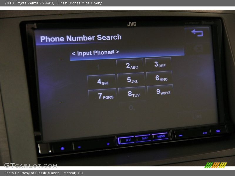 Sunset Bronze Mica / Ivory 2010 Toyota Venza V6 AWD