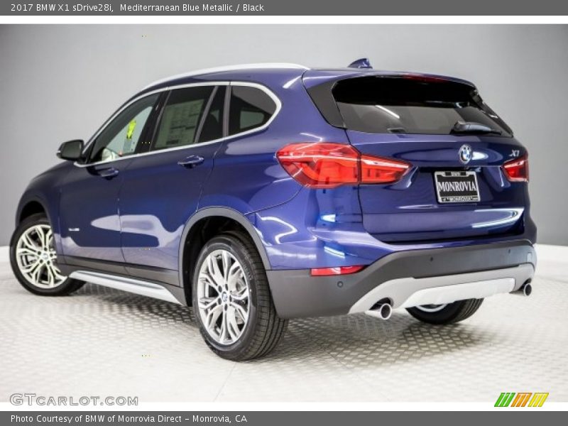 Mediterranean Blue Metallic / Black 2017 BMW X1 sDrive28i