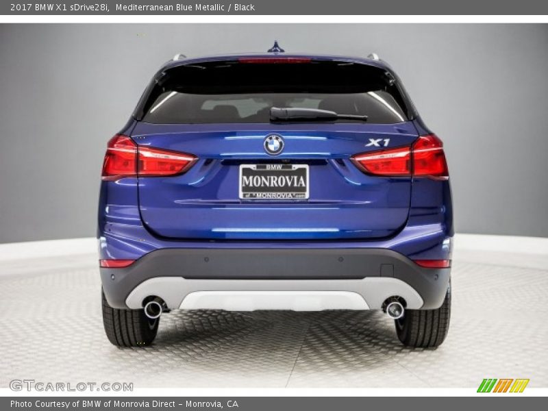Mediterranean Blue Metallic / Black 2017 BMW X1 sDrive28i