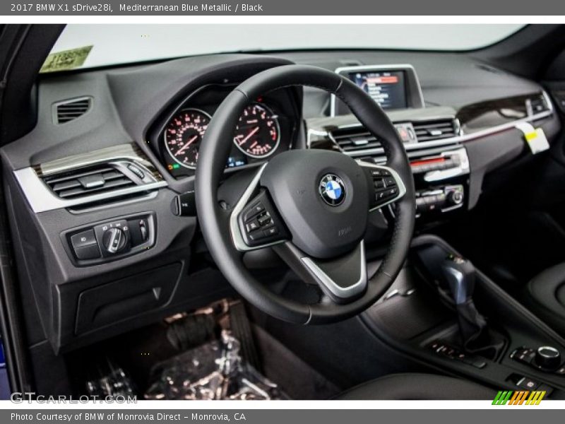 Mediterranean Blue Metallic / Black 2017 BMW X1 sDrive28i