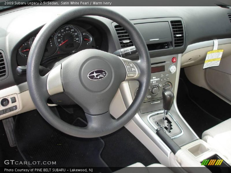 Satin White Pearl / Warm Ivory 2009 Subaru Legacy 2.5i Sedan