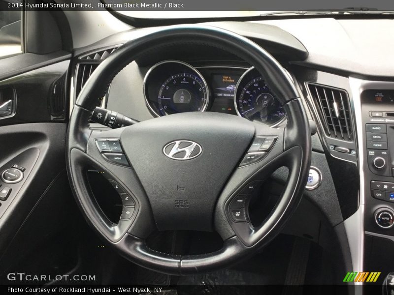 Phantom Black Metallic / Black 2014 Hyundai Sonata Limited