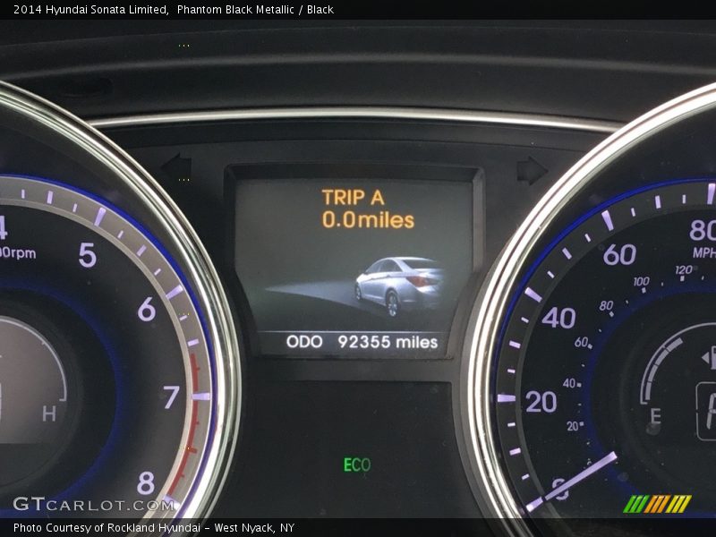Phantom Black Metallic / Black 2014 Hyundai Sonata Limited