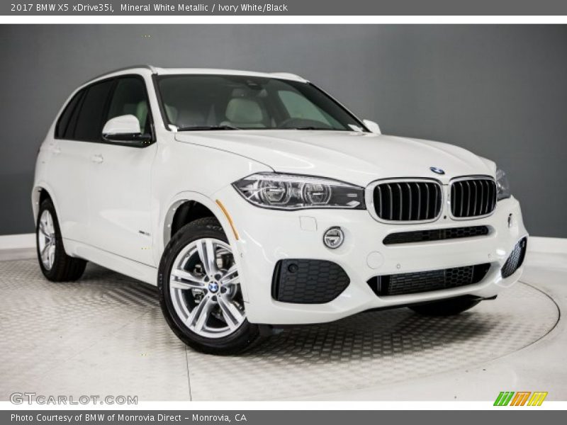 Mineral White Metallic / Ivory White/Black 2017 BMW X5 xDrive35i