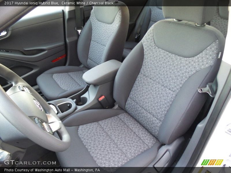 Front Seat of 2017 Ioniq Hybrid Blue