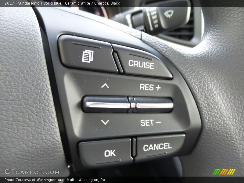Controls of 2017 Ioniq Hybrid Blue