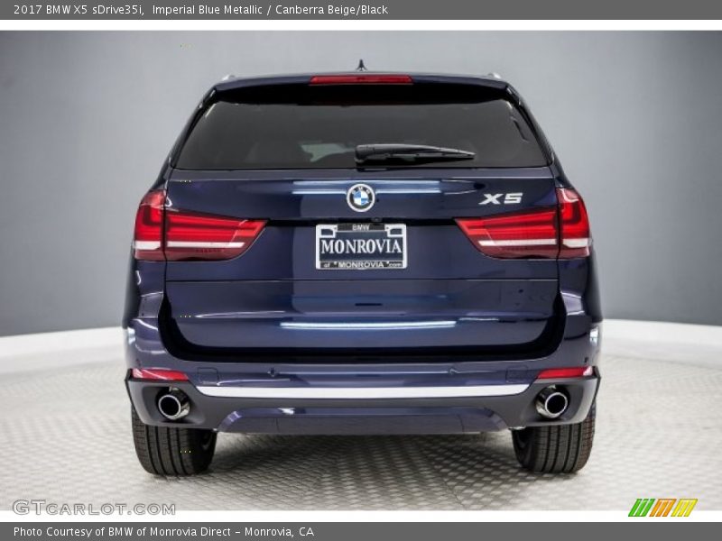 Imperial Blue Metallic / Canberra Beige/Black 2017 BMW X5 sDrive35i