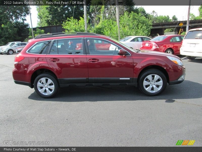 Ruby Red Pearl / Off Black 2012 Subaru Outback 2.5i