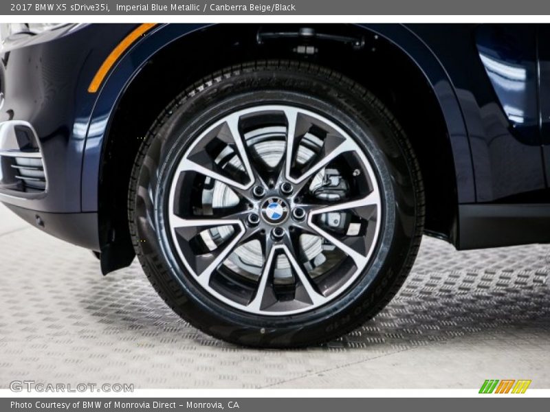 Imperial Blue Metallic / Canberra Beige/Black 2017 BMW X5 sDrive35i