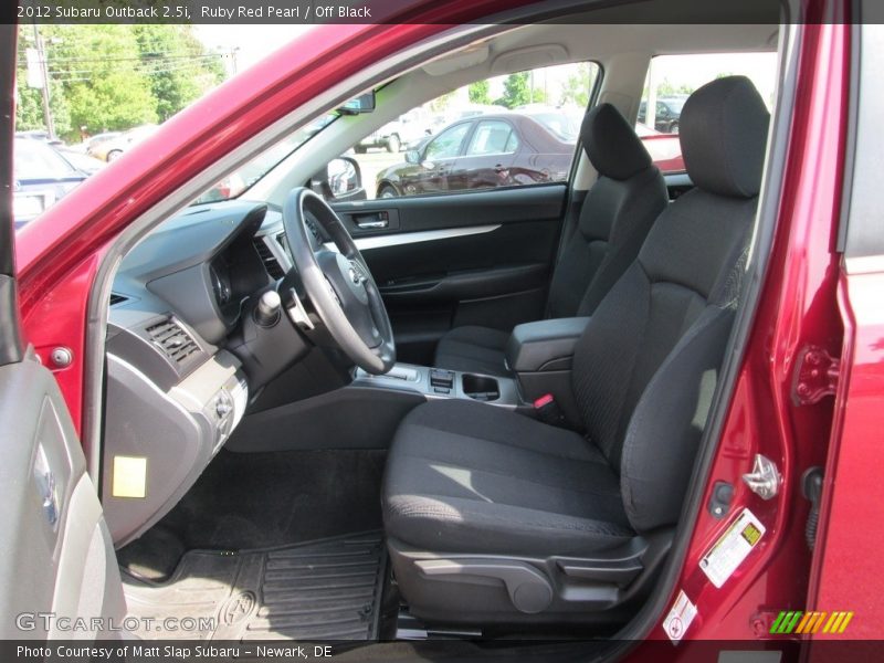 Ruby Red Pearl / Off Black 2012 Subaru Outback 2.5i
