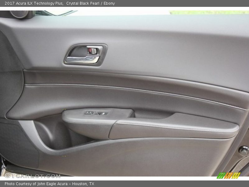 Crystal Black Pearl / Ebony 2017 Acura ILX Technology Plus