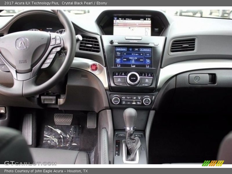 Crystal Black Pearl / Ebony 2017 Acura ILX Technology Plus
