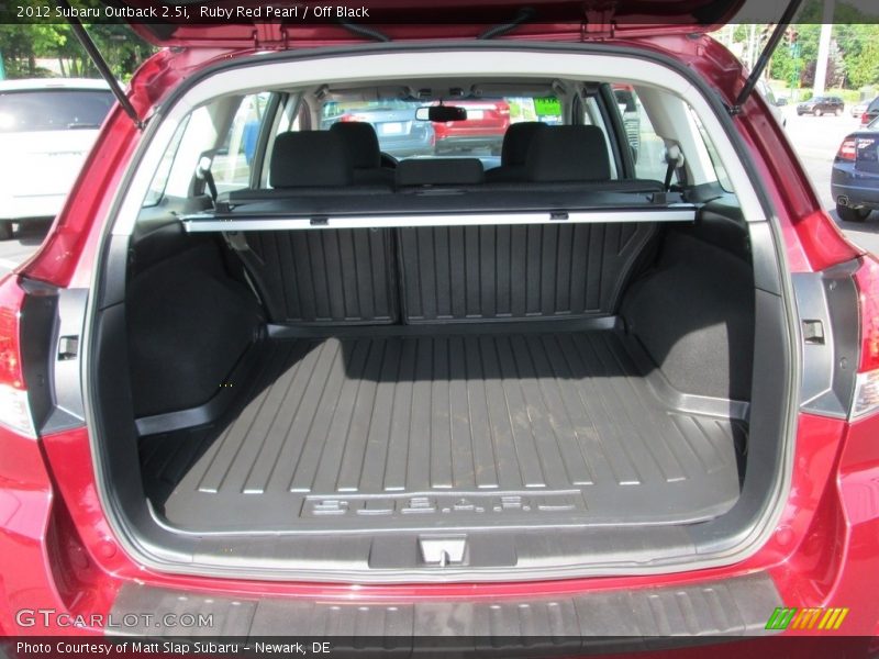 Ruby Red Pearl / Off Black 2012 Subaru Outback 2.5i
