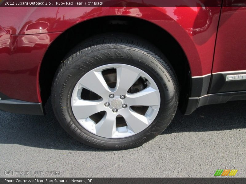 Ruby Red Pearl / Off Black 2012 Subaru Outback 2.5i