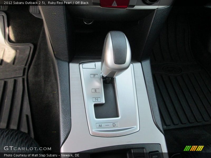 Ruby Red Pearl / Off Black 2012 Subaru Outback 2.5i