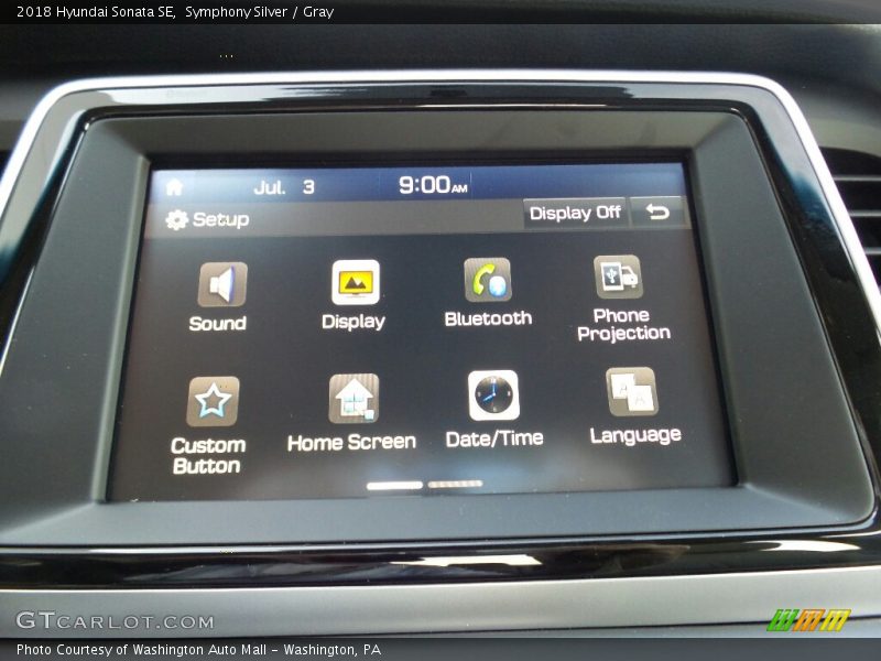 Symphony Silver / Gray 2018 Hyundai Sonata SE