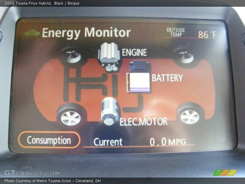 Black / Bisque 2009 Toyota Prius Hybrid