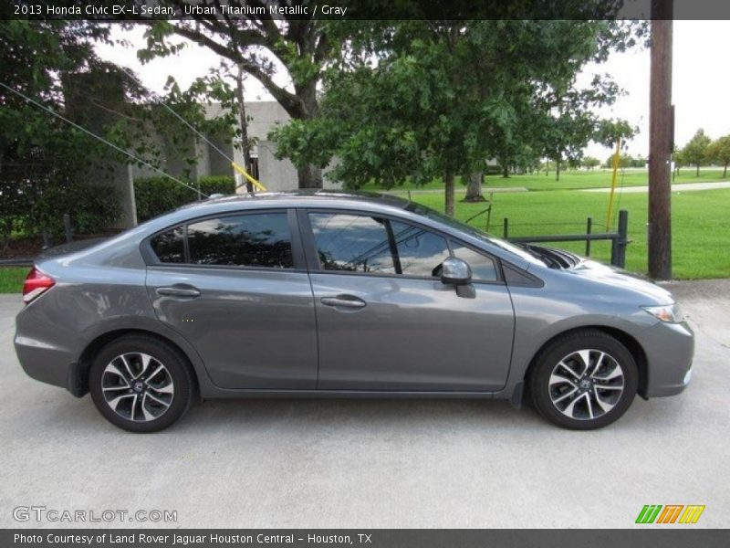 Urban Titanium Metallic / Gray 2013 Honda Civic EX-L Sedan