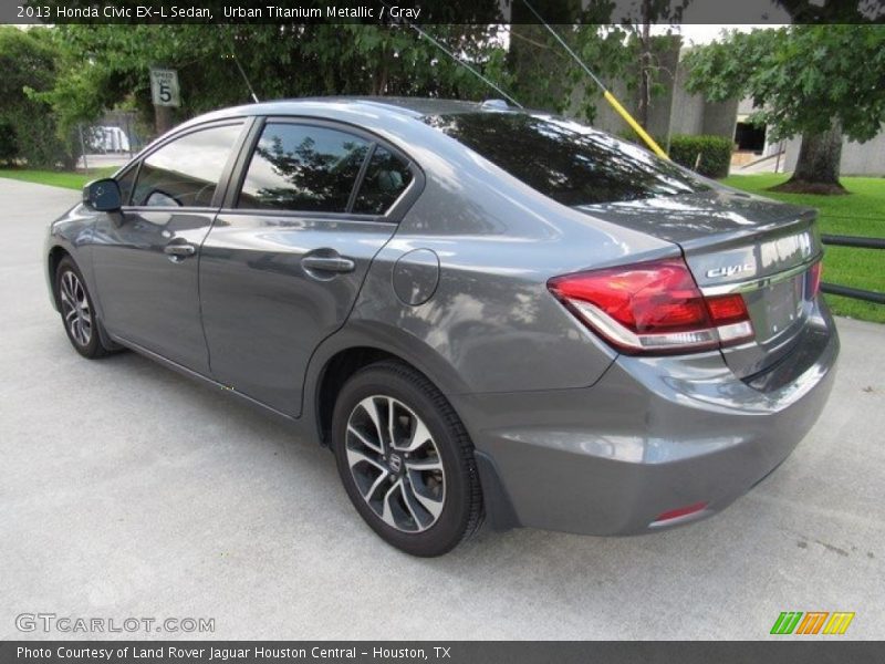 Urban Titanium Metallic / Gray 2013 Honda Civic EX-L Sedan