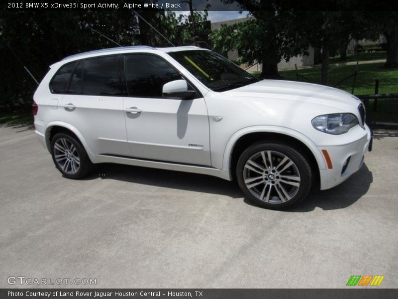 Alpine White / Black 2012 BMW X5 xDrive35i Sport Activity