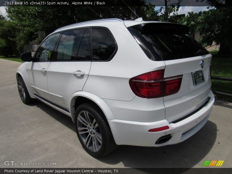 Alpine White / Black 2012 BMW X5 xDrive35i Sport Activity