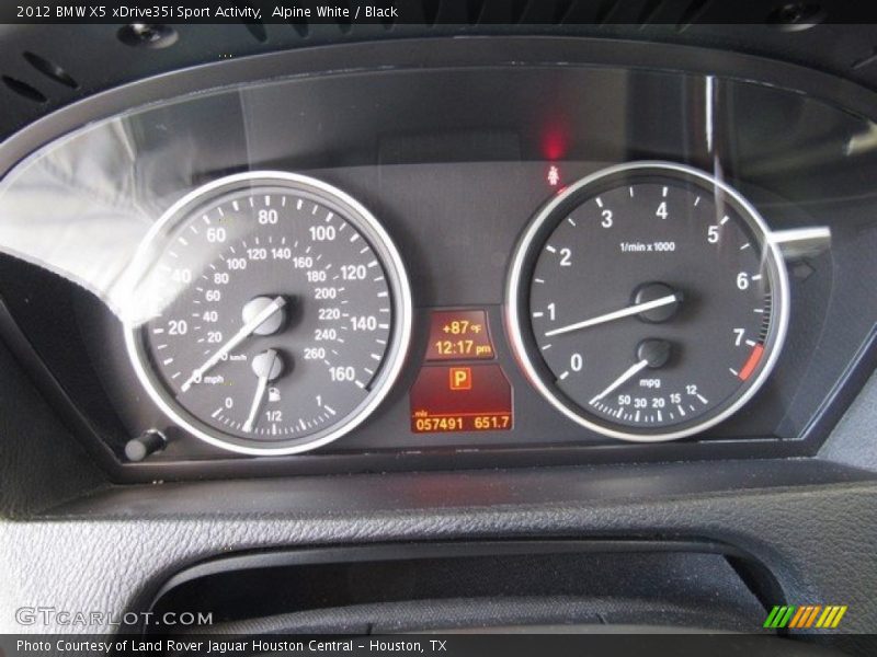 Alpine White / Black 2012 BMW X5 xDrive35i Sport Activity