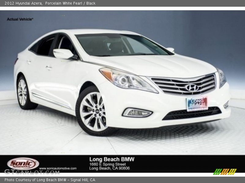 Porcelain White Pearl / Black 2012 Hyundai Azera