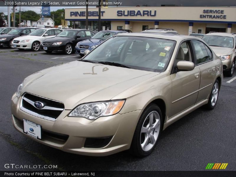 Harvest Gold Metallic / Warm Ivory 2008 Subaru Legacy 2.5i Sedan
