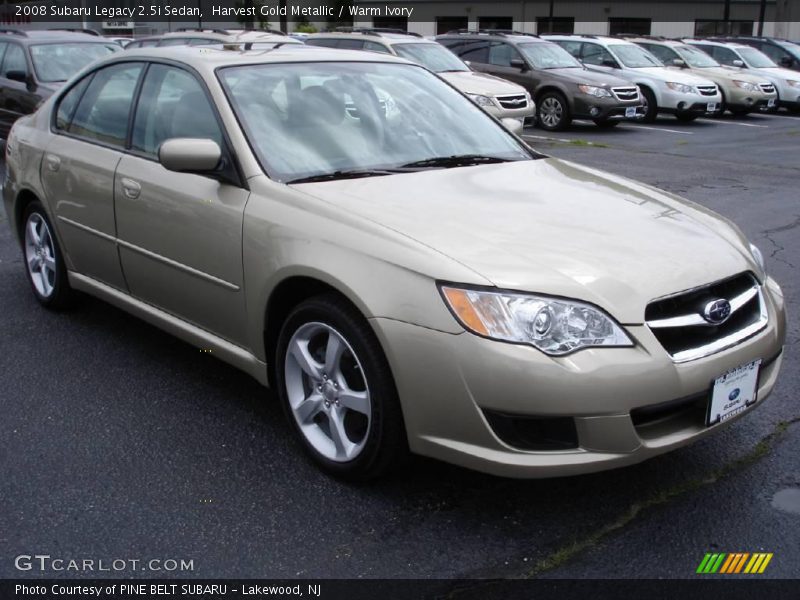 Harvest Gold Metallic / Warm Ivory 2008 Subaru Legacy 2.5i Sedan